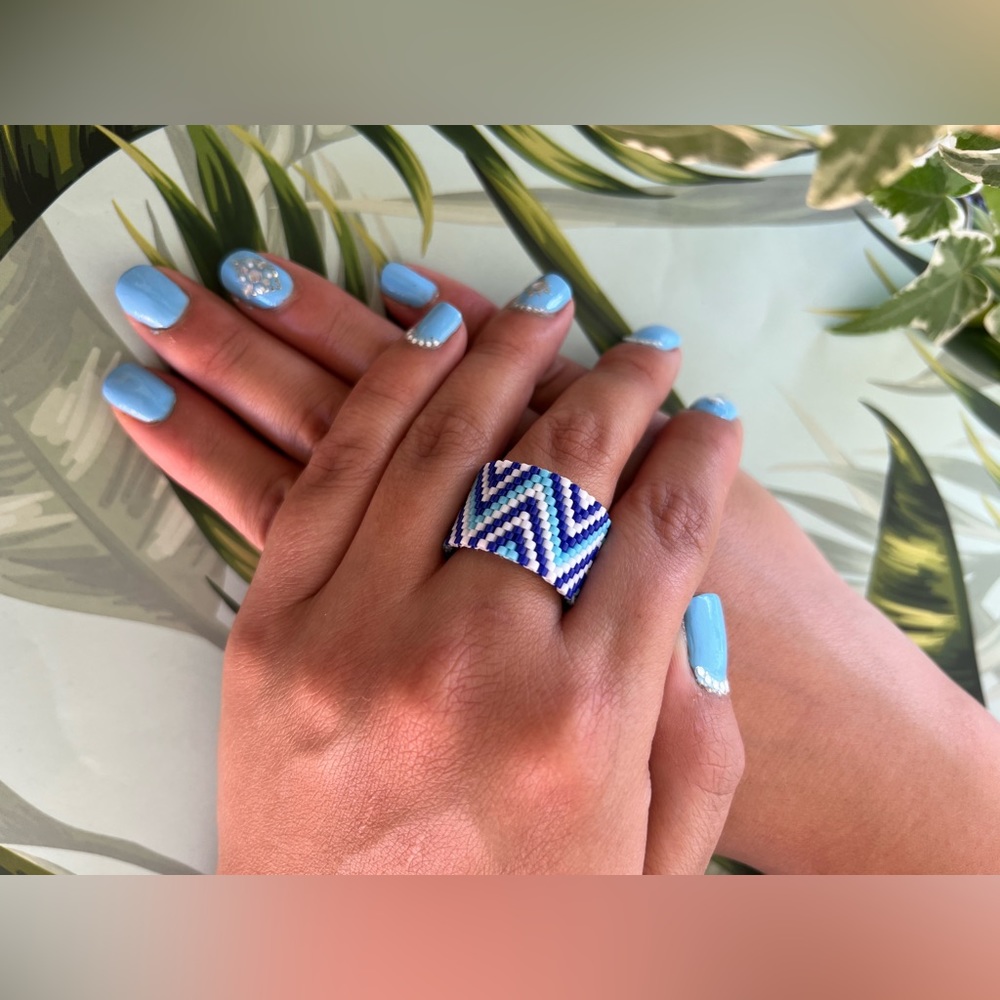 Stylish Miyuki Beaded Adjustable Rings - Boho Chic Statement Rings